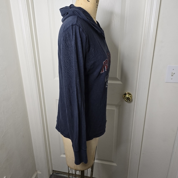 Red Sox 47 Brand Navy Long Sleeve Hoodie Graphic Shirt L - Picture 9 of 13